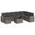 Set canapele de grădină, 9 piese, cu perne, gri, poliratan GartenMobel Dekor