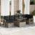 Set canapele de grădină cu perne, 8 piese, gri, poliratan GartenMobel Dekor