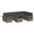 Set canapele de grădină, 9 piese, cu perne, gri, poliratan GartenMobel Dekor