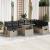 Set canapele de grădină cu perne, 9 piese gri deschis poliratan GartenMobel Dekor