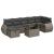 Set canapele de grădină cu perne, 8 piese, gri, poliratan GartenMobel Dekor