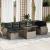 Set canapele de grădină cu perne, 8 piese, gri, poliratan GartenMobel Dekor