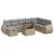 Set canapele de grădină, 9 piese, cu perne, bej, poliratan GartenMobel Dekor