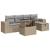 Set canapele de grădină cu perne, 6 piese, bej, poliratan GartenMobel Dekor