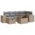 Set canapele de grădină, 8 piese, cu perne, bej, poliratan GartenMobel Dekor