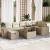 Set canapele de grădină cu perne, 5 piese, bej, poliratan GartenMobel Dekor