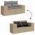 Set canapele de grădină cu perne, 5 piese, bej, poliratan GartenMobel Dekor