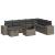 Set canapele de grădină, 9 piese, cu perne, gri, poliratan GartenMobel Dekor