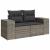 Set canapele de grădină, 9 piese, cu perne, gri, poliratan GartenMobel Dekor