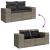 Set canapele de grădină, 9 piese, cu perne, gri, poliratan GartenMobel Dekor