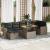Set canapea de grădină cu perne, 5 piese, poliratan/lemn acacia GartenMobel Dekor