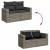 Set canapele grădină cu perne 9 piese gri poliratan/lemn acacia GartenMobel Dekor