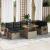 Set canapea de grădină cu perne, 5 piese, poliratan/lemn acacia GartenMobel Dekor