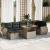 Set canapea de grădină cu perne, 5 piese, poliratan/lemn acacia GartenMobel Dekor