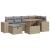 Set canapele grădină cu perne 8 piese bej poliratan/lemn acacia GartenMobel Dekor