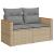 Set canapele de grădină cu perne, 6 piese, bej, poliratan GartenMobel Dekor