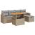 Set canapele de grădină cu perne, 6 piese, bej, poliratan GartenMobel Dekor