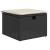 Set mobilier de grădină cu perne, 8 piese, negru, poliratan GartenMobel Dekor