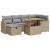 Set canapele de grădină, 8 piese, cu perne, bej, poliratan GartenMobel Dekor