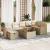 Set canapele de grădină cu perne, 5 piese, bej, poliratan GartenMobel Dekor