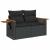 Set mobilier de grădină cu perne, 8 piese, negru, poliratan GartenMobel Dekor