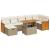 Set canapele de grădină cu perne, 5 piese, bej, poliratan GartenMobel Dekor