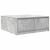 Masuta de cafea cu sertare Gri beton 100x100x40 cm GartenMobel Dekor