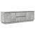 Dulap TV cu lumini LED Gri beton 160,5x41x50 cm GartenMobel Dekor