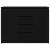 Bufetă cu sertare Stejar negru 100,5x35x76 cm Lemn prelucrat GartenMobel Dekor
