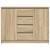 Bufetă cu sertare Stejar Sonoma 100,5x35x76 cm Lemn prelucrat GartenMobel Dekor