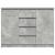 Bufetă cu sertare Gri beton 100,5x35x76 cm Lemn prelucrat GartenMobel Dekor