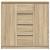 Bufetă cu sertare Stejar Sonoma 100,5x35x98,5 cm Lemn prelucrat GartenMobel Dekor