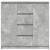 Bufetă cu sertare Gri beton 100,5x35x98,5 cm Lemn prelucrat GartenMobel Dekor
