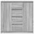 Bufetă cu sertare Gri Sonoma 100,5x35x98,5 cm Lemn prelucrat GartenMobel Dekor