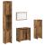 Set mobilier de baie, 4 piese, lemn vechi, lemn prelucrat GartenMobel Dekor