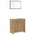 Set mobilier de baie, 3 piese, stejar artizanal, lemn prelucrat GartenMobel Dekor