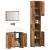 Set mobilier de baie, 3 piese, lemn vechi, lemn prelucrat GartenMobel Dekor