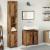Set mobilier de baie, 3 piese, lemn vechi, lemn prelucrat GartenMobel Dekor