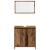 Set mobilier de baie, 3 piese, lemn vechi, lemn prelucrat GartenMobel Dekor