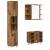 Set mobilier de baie, 3 piese, lemn vechi, lemn prelucrat GartenMobel Dekor