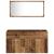 Set mobilier de baie, 3 piese, lemn vechi, lemn prelucrat GartenMobel Dekor