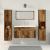 Set mobilier de baie, 4 piese, lemn vechi, lemn prelucrat GartenMobel Dekor