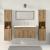 Set mobilier de baie, 4 piese, stejar artizanal, lemn prelucrat GartenMobel Dekor