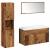 Set mobilier de baie, 5 piese, lemn vechi, lemn prelucrat GartenMobel Dekor