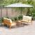 Set bistro cu pernă 3 pcs Maro Lemn Solid de Acacia GartenMobel Dekor