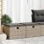 Set mobilier grădină cu perne 2 piese gri poliratan/lemn acacia GartenMobel Dekor