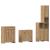 Set mobilier de baie, 4 piese, stejar artizanal, lemn prelucrat GartenMobel Dekor