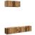 Set dulap TV 3 piese montat pe perete lemn vechi lemn prelucrat GartenMobel Dekor