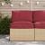 Set de perne pentru palet 2 pcs Crem Material Oxford GartenMobel Dekor