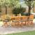 Scaun pliant 8 pcs Gri 49 x 57.5 x 92cm Lemn masiv de acacia GartenMobel Dekor